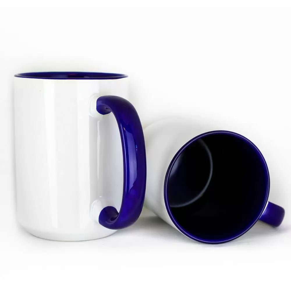 Colored Handle 15 OZ Coffee Mugs for sub *PICKUP ONLY*