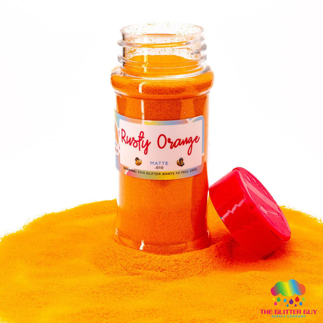 Rusty Orange Glitter