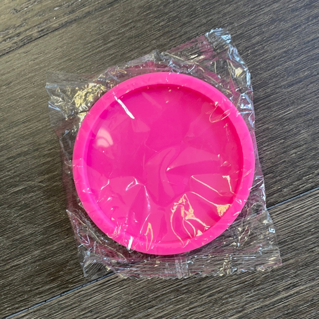 Round Coaster Shiny Silicone Mold