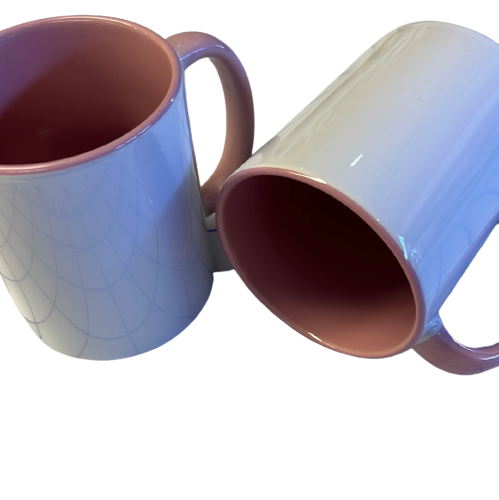 11 OZ Sub two Tone (Pink) Coffee Cups **PICKUP ONLY**