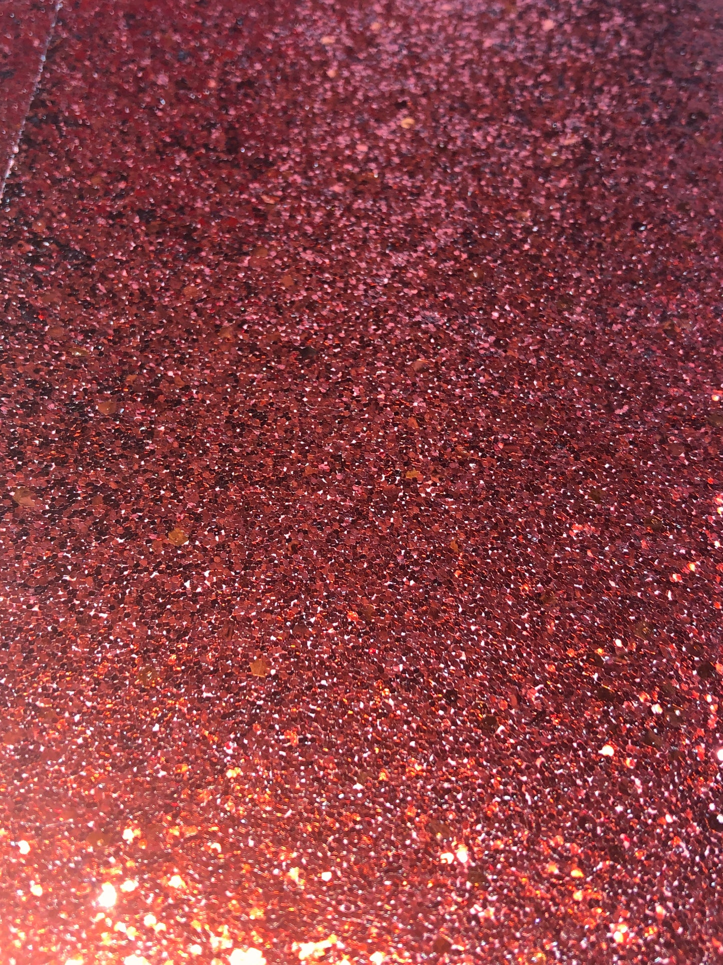 Chunky Red Glitter Faux Leather
