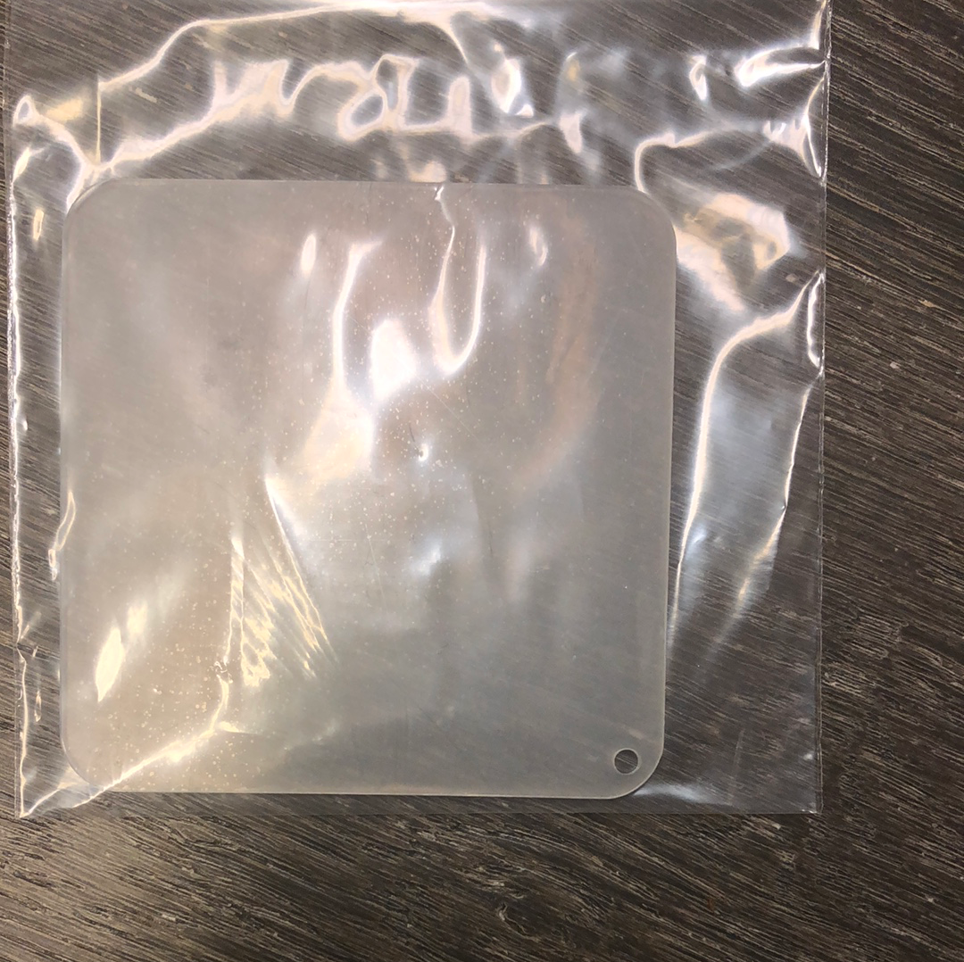 Square (rounded corners) Acrylic with hole