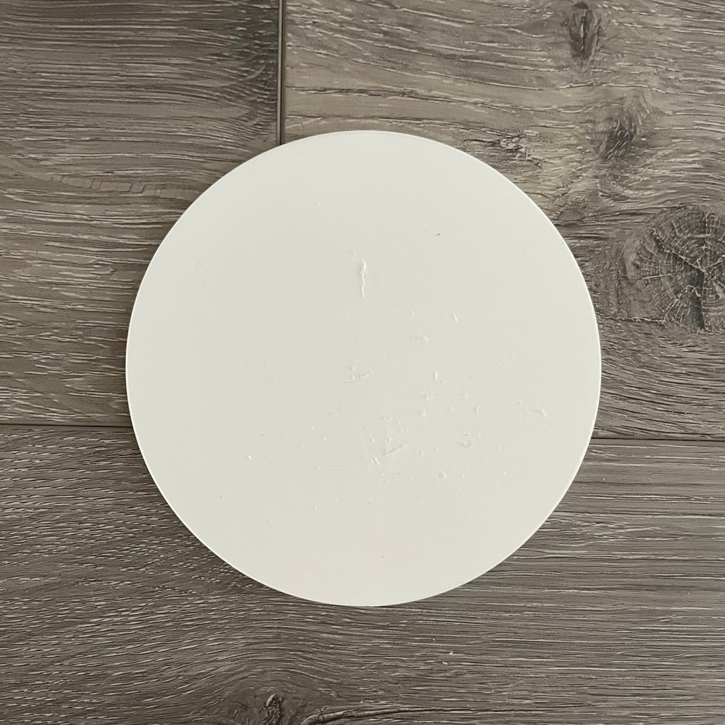 White Acrylic Round 4"