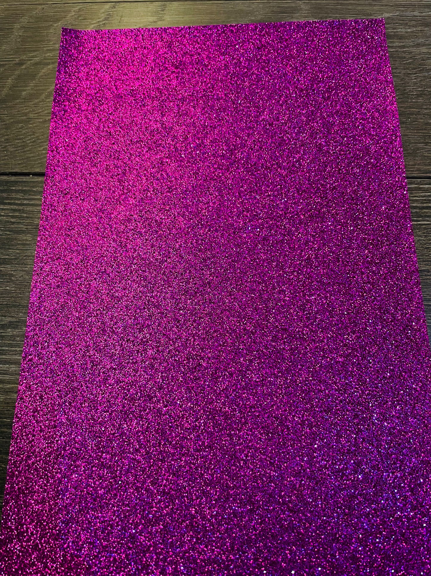 Fine PVC Glitter Fushia Faux Leather