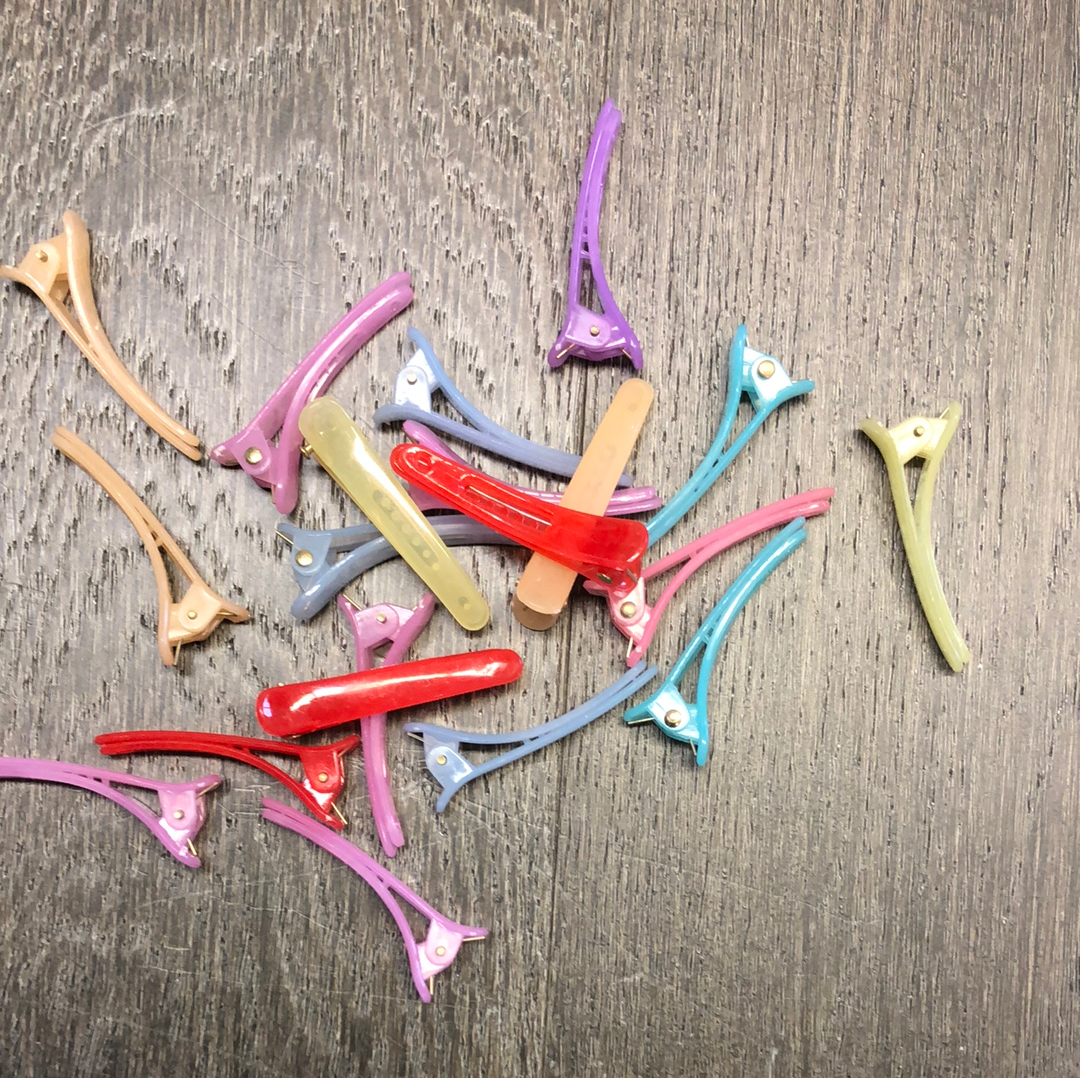 Jelly Colored Hair Clips 45MM