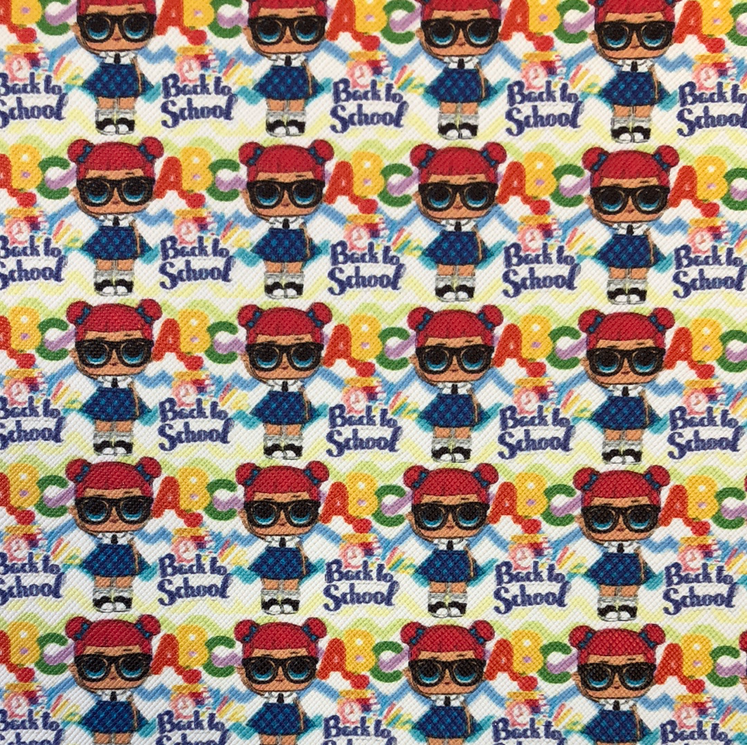 Back to School Girls Faux Leather