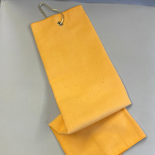Yellow Microfiber Golf Towels - Trifold