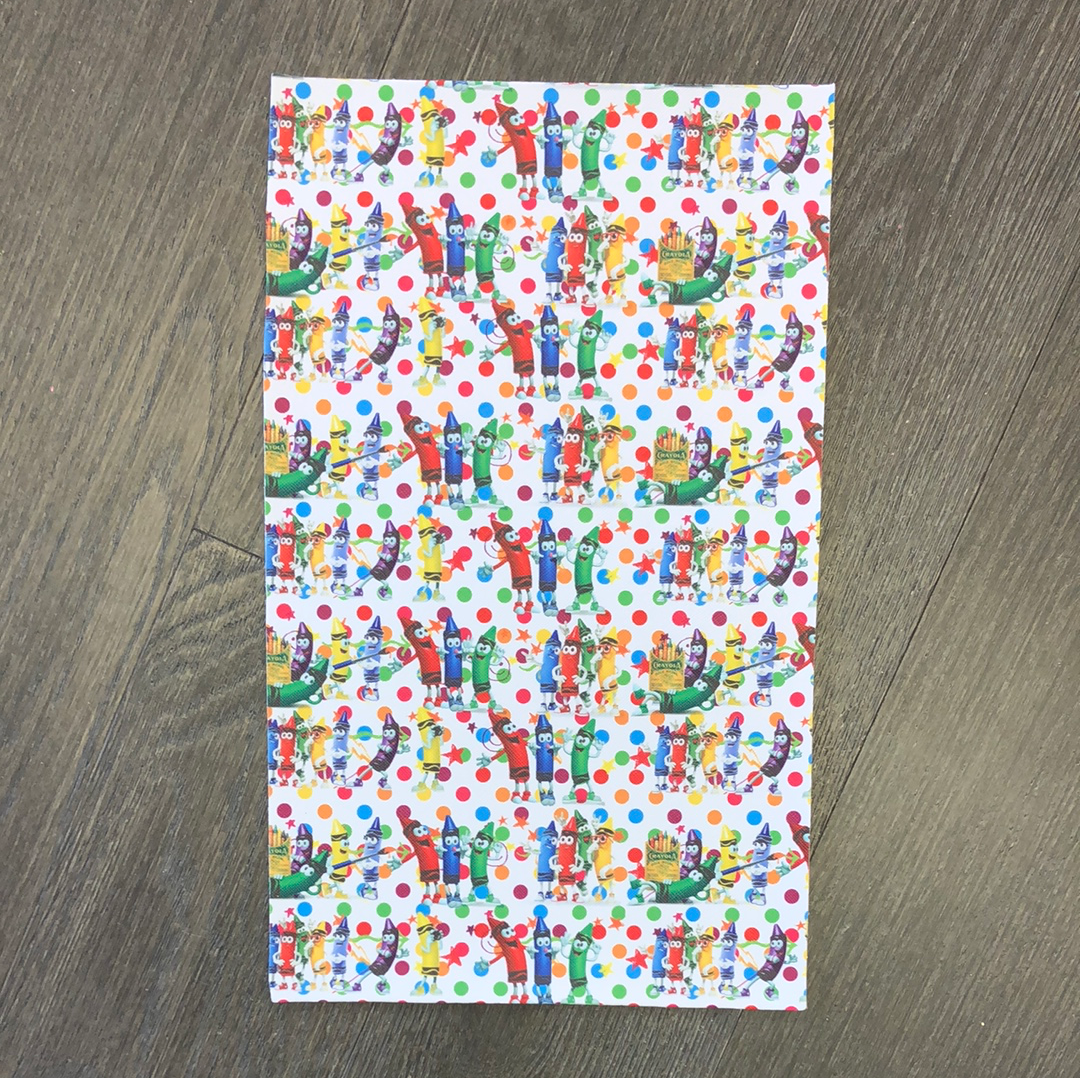 Faux Leather Crazy crayons