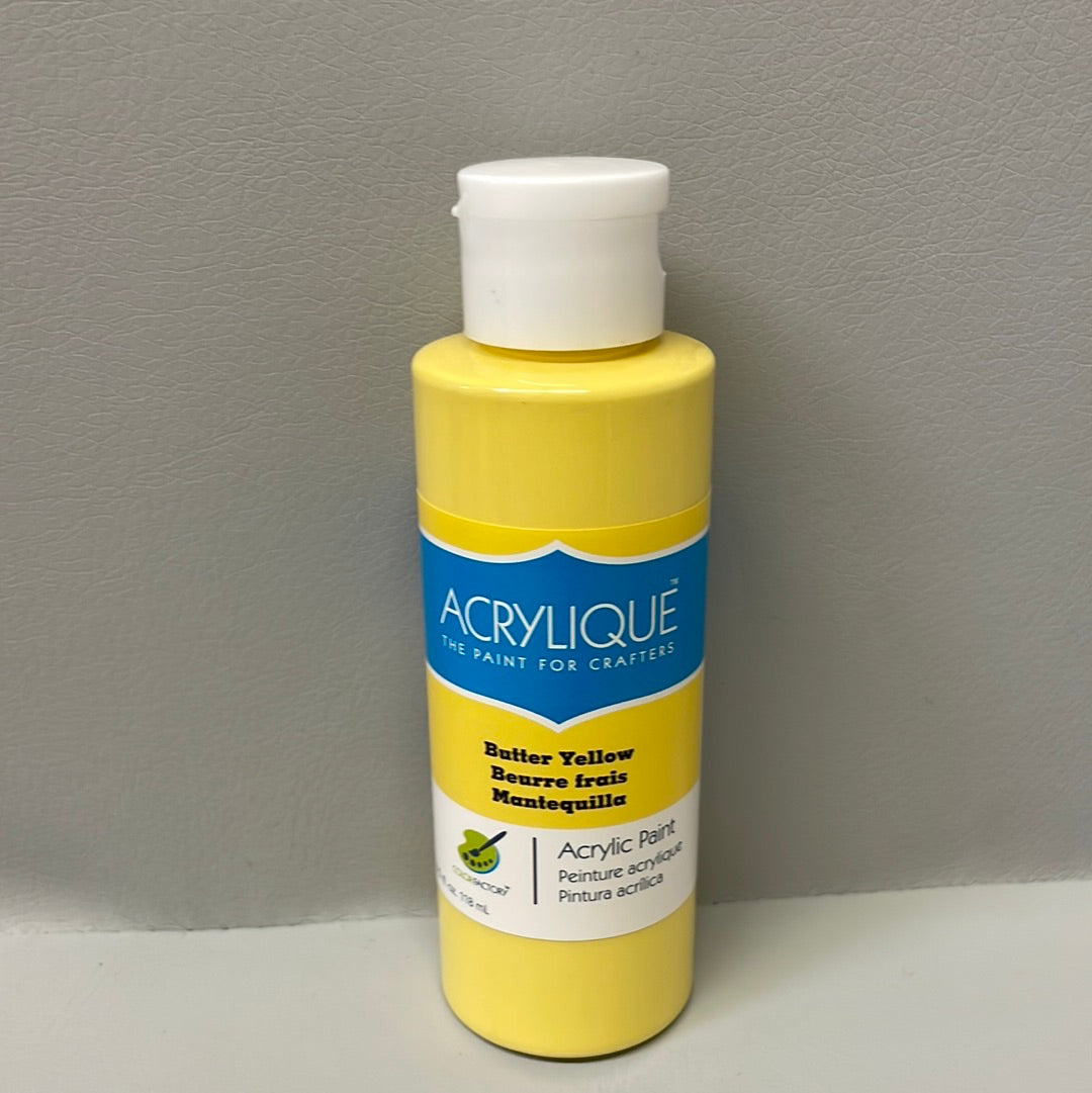 Butter Yellow Acrylic Paint 4 OZ