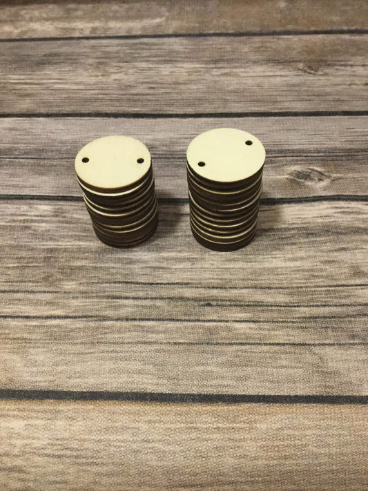 Wood Disks - 25mm -Birthday  Board