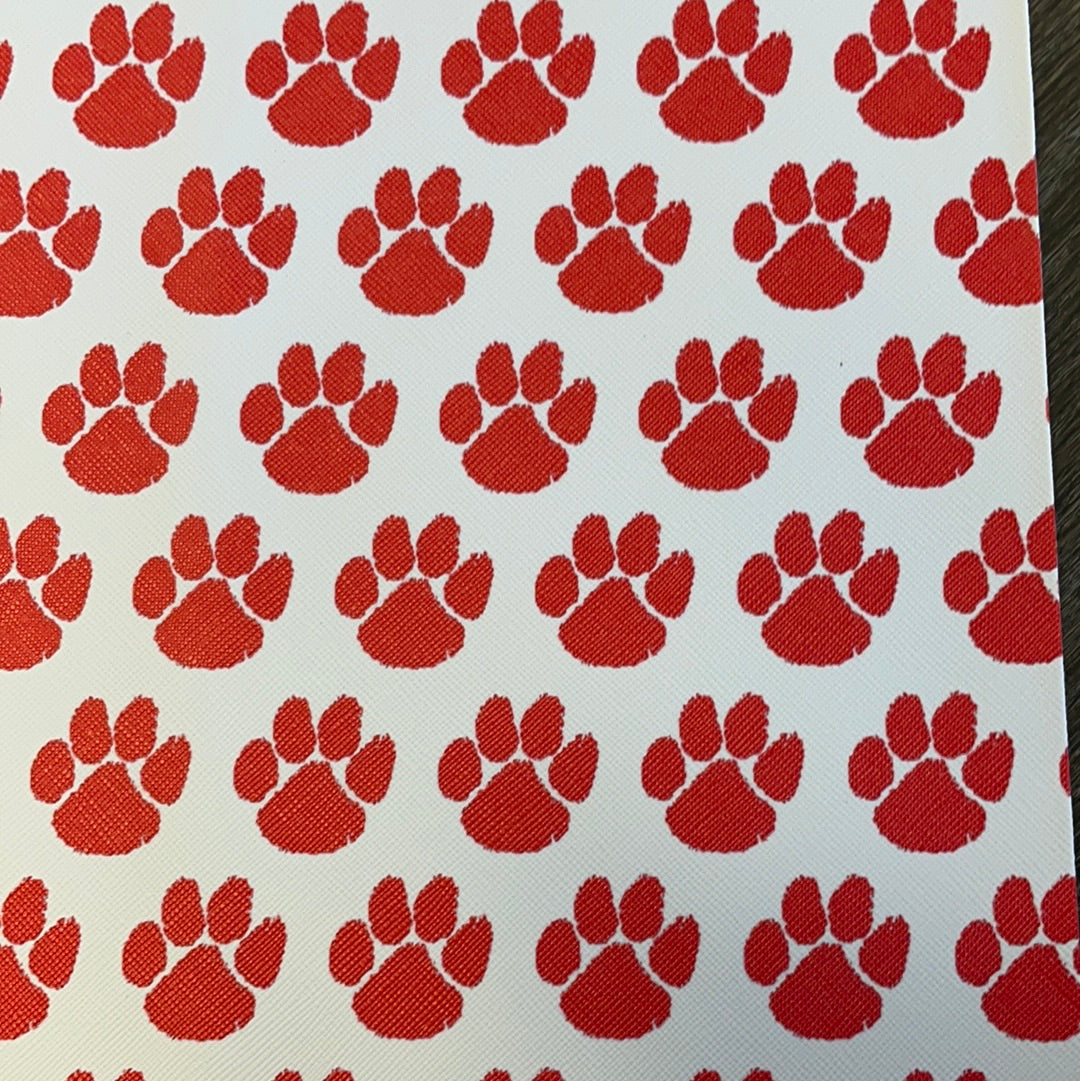 Paw Prints 8 Faux Leather