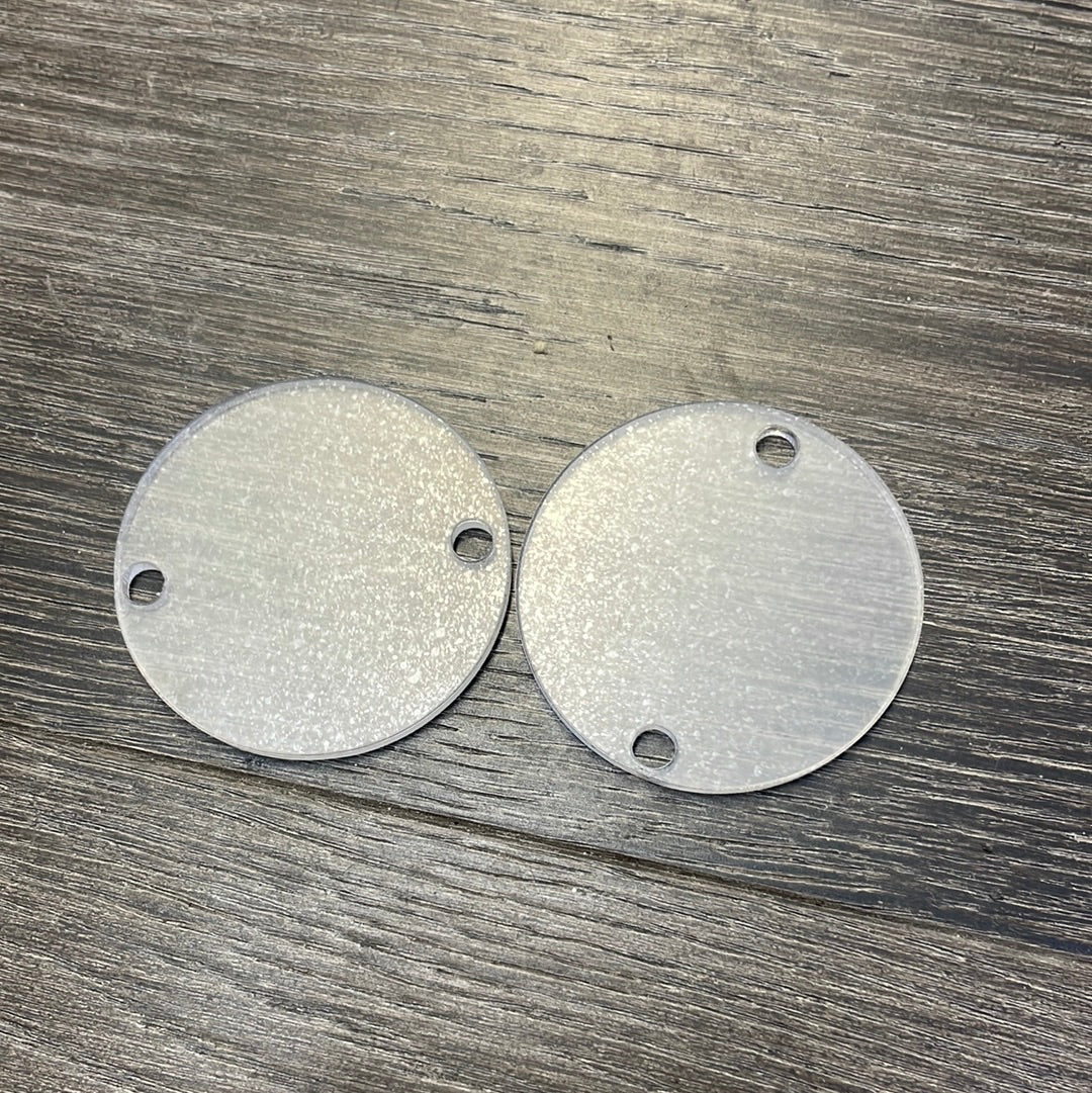 Acrylic Round - 2 Inch with 2holes