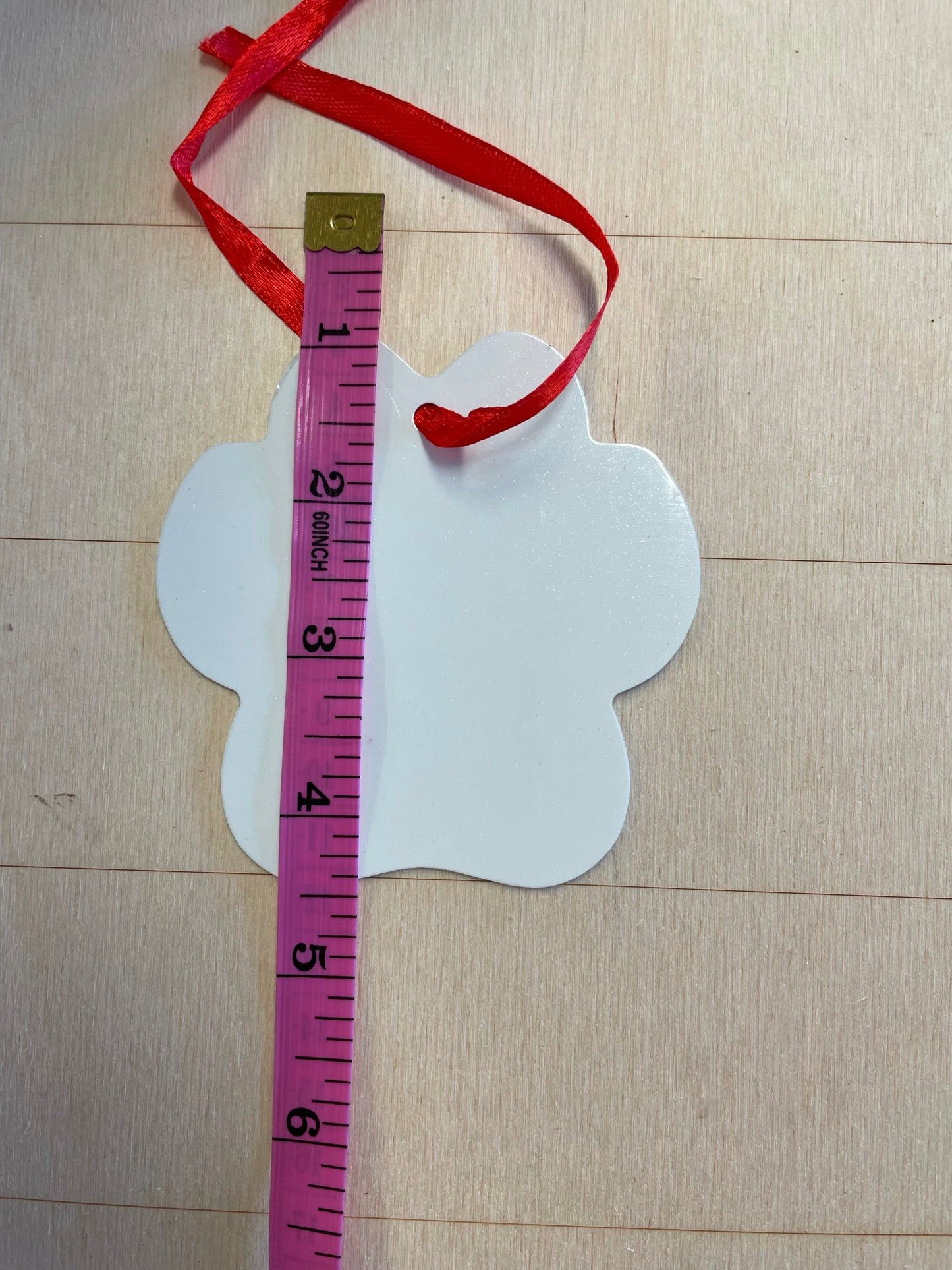 Aluminum Sublimation Ornament - Paw Print