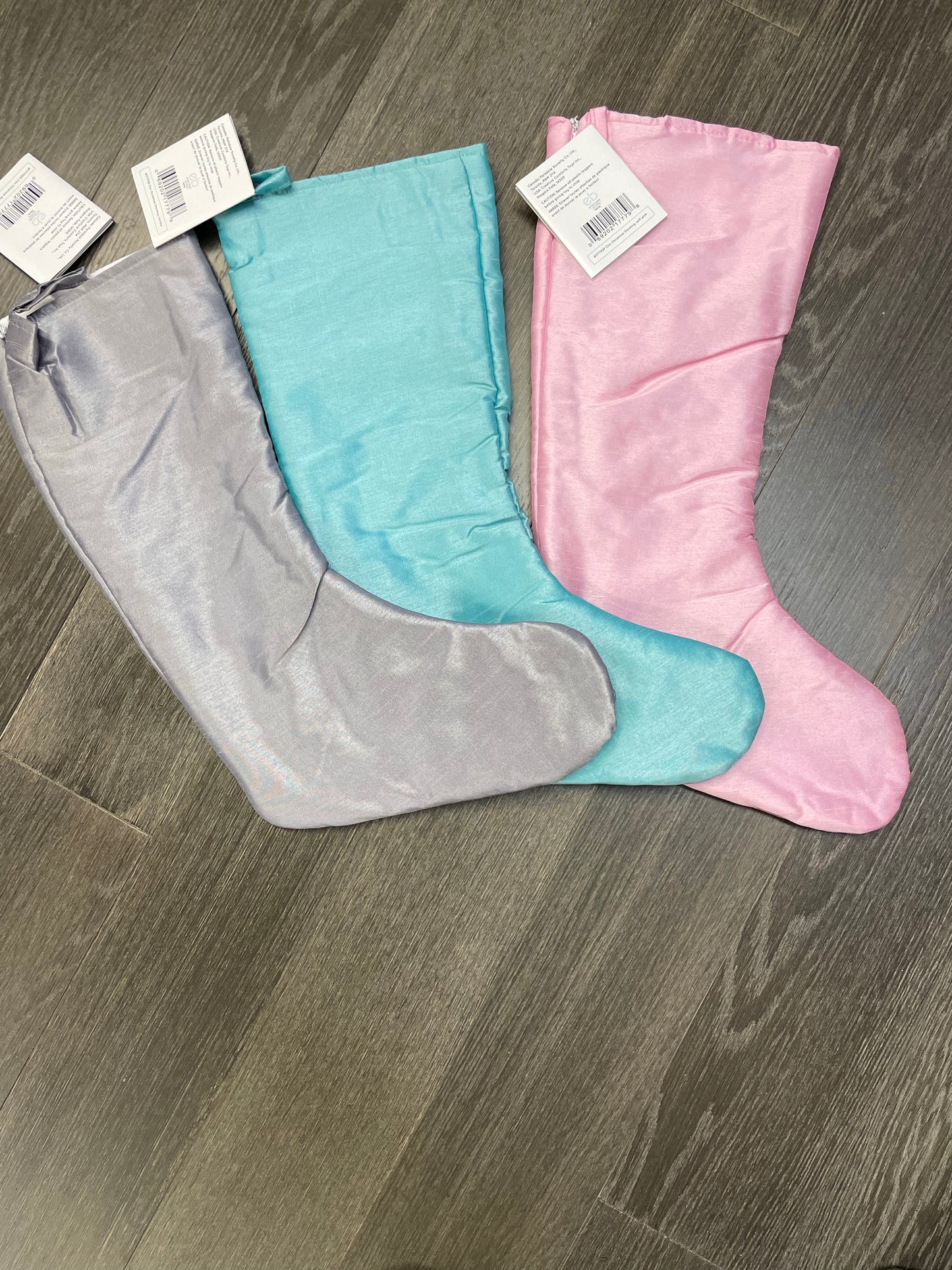 Embroider Buddy Satin Stocking - Ice Blue - no cuff