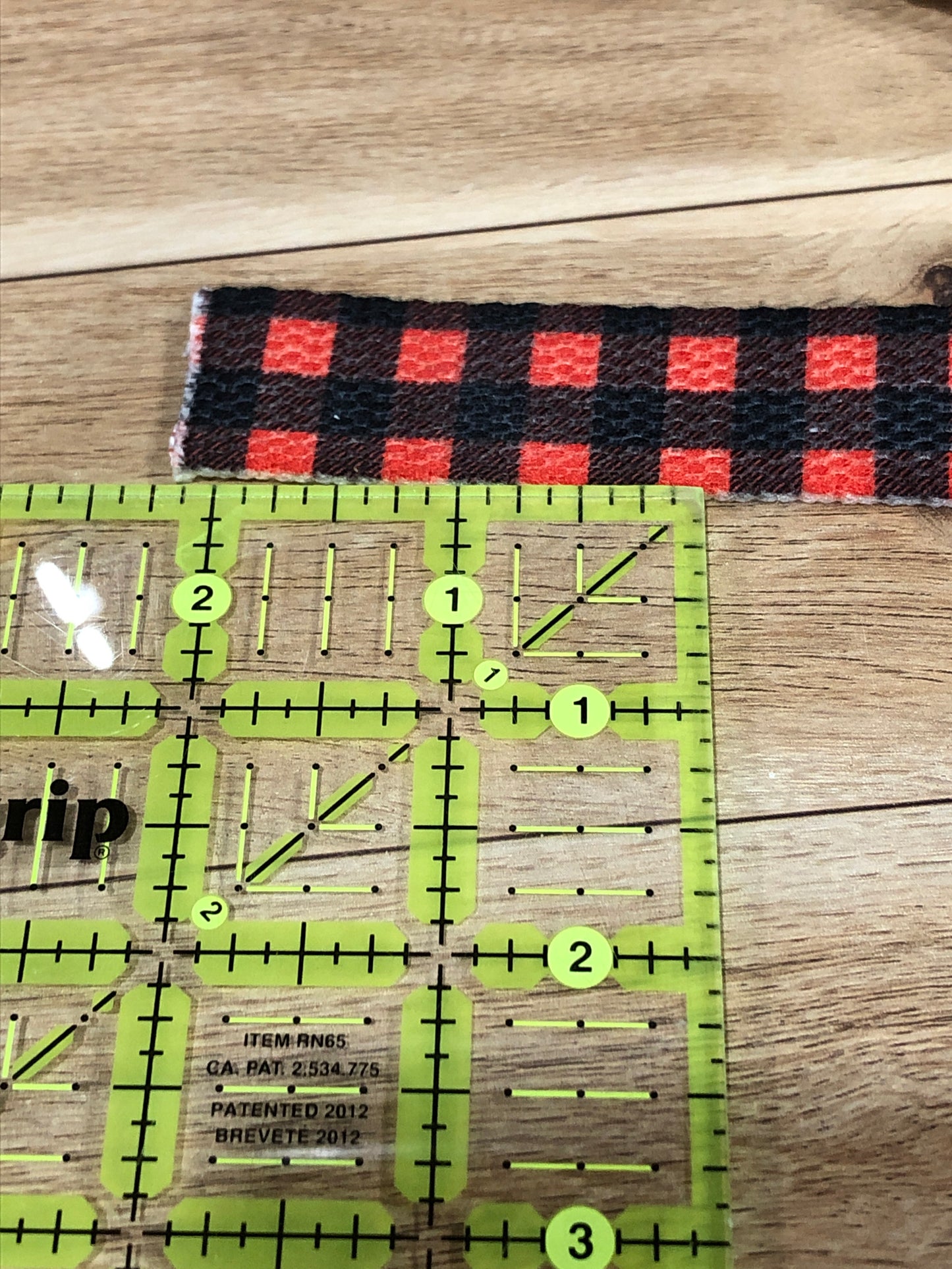 Buffalo Plaid Cotton Webbing 1 Inch Wide