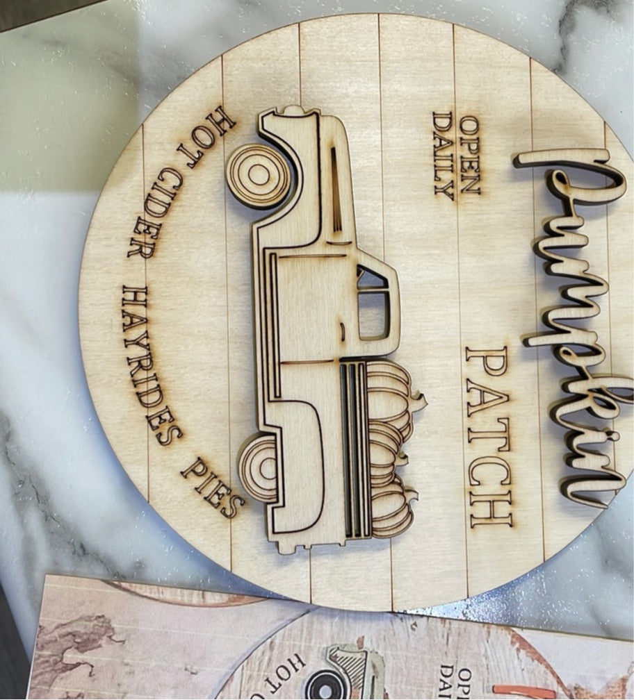 Breadboard Sign - Pumpkins