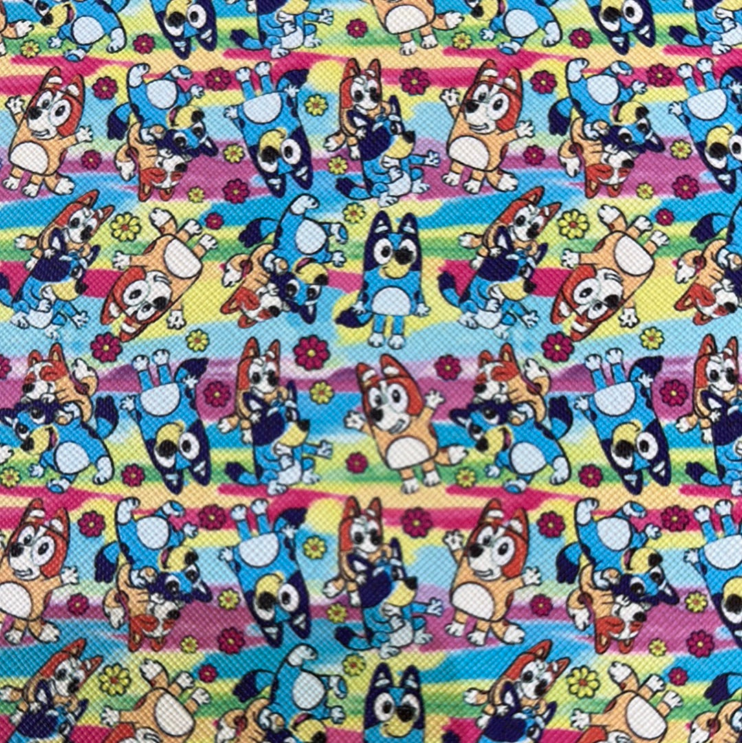 Blue Dog and Friends Faux leather