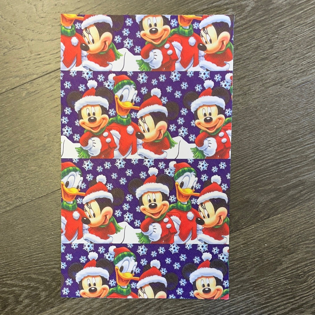 Christmas Mouse Faux leather