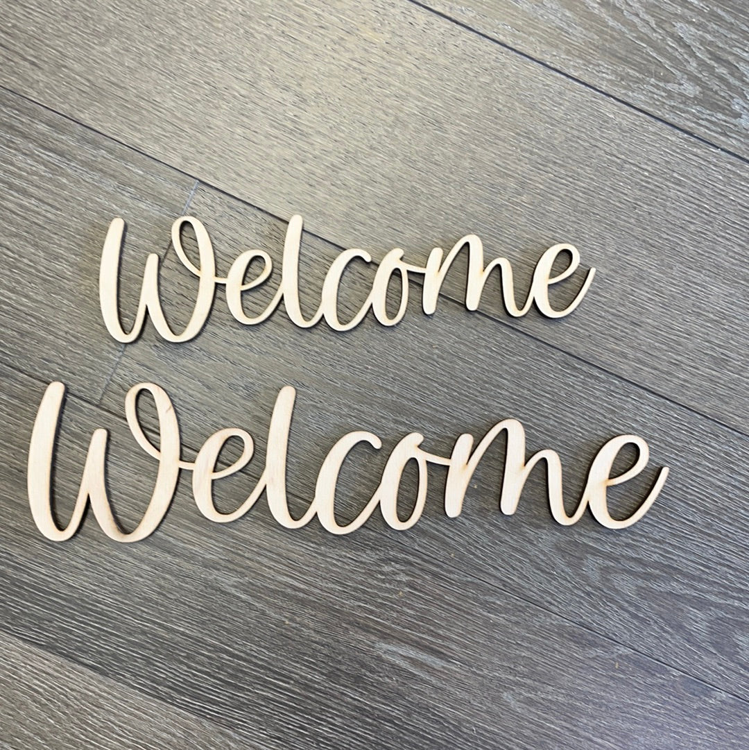 Welcome Cutout