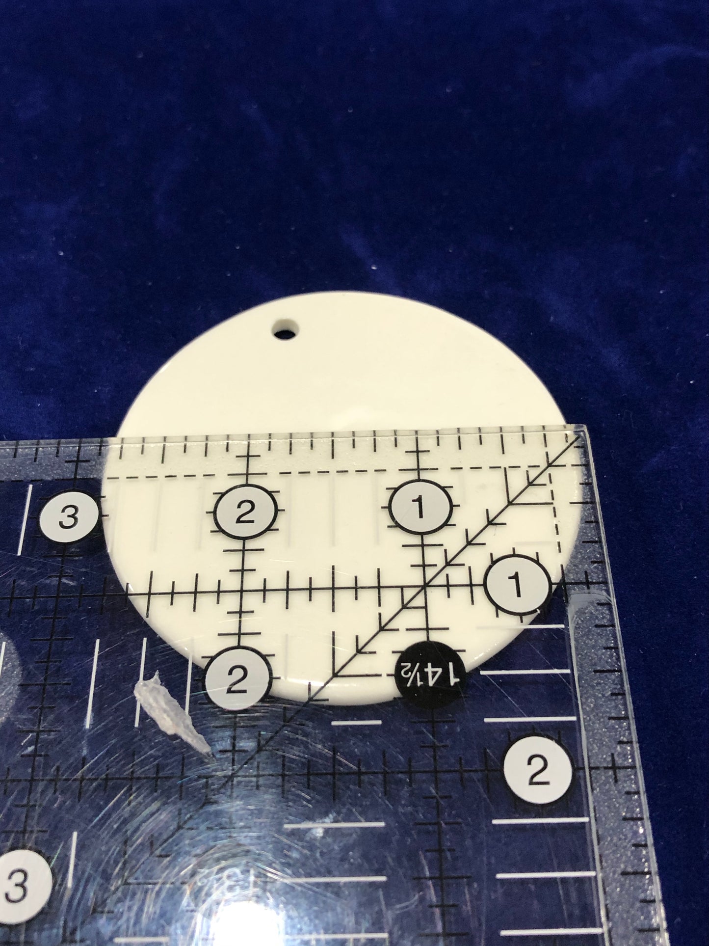 72mm ceramic round w hole