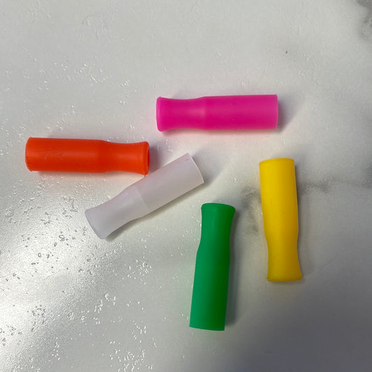 Silicone tips for straws