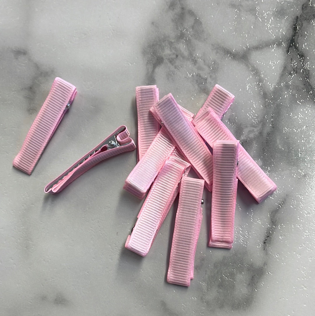 45MM Ribbon Covered Clip - Pink