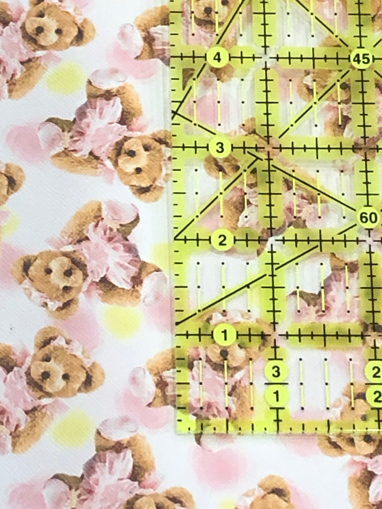 Faux Leather -Dance Bear