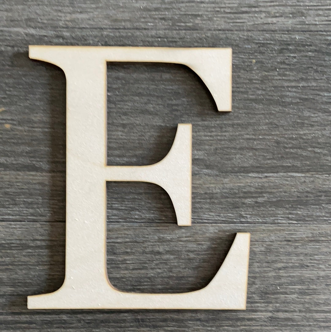 5” Baltic Birch Letters