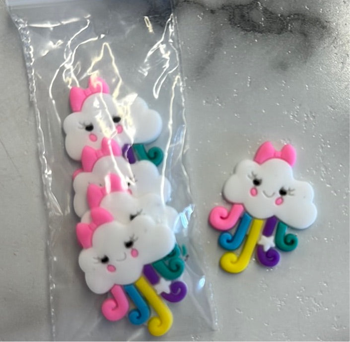 Rainbow Clouds Clay/silicon 5pk