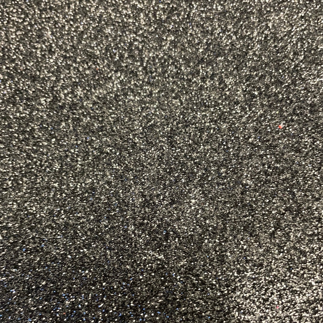 Fine Glitter Faux Leather BLACK
