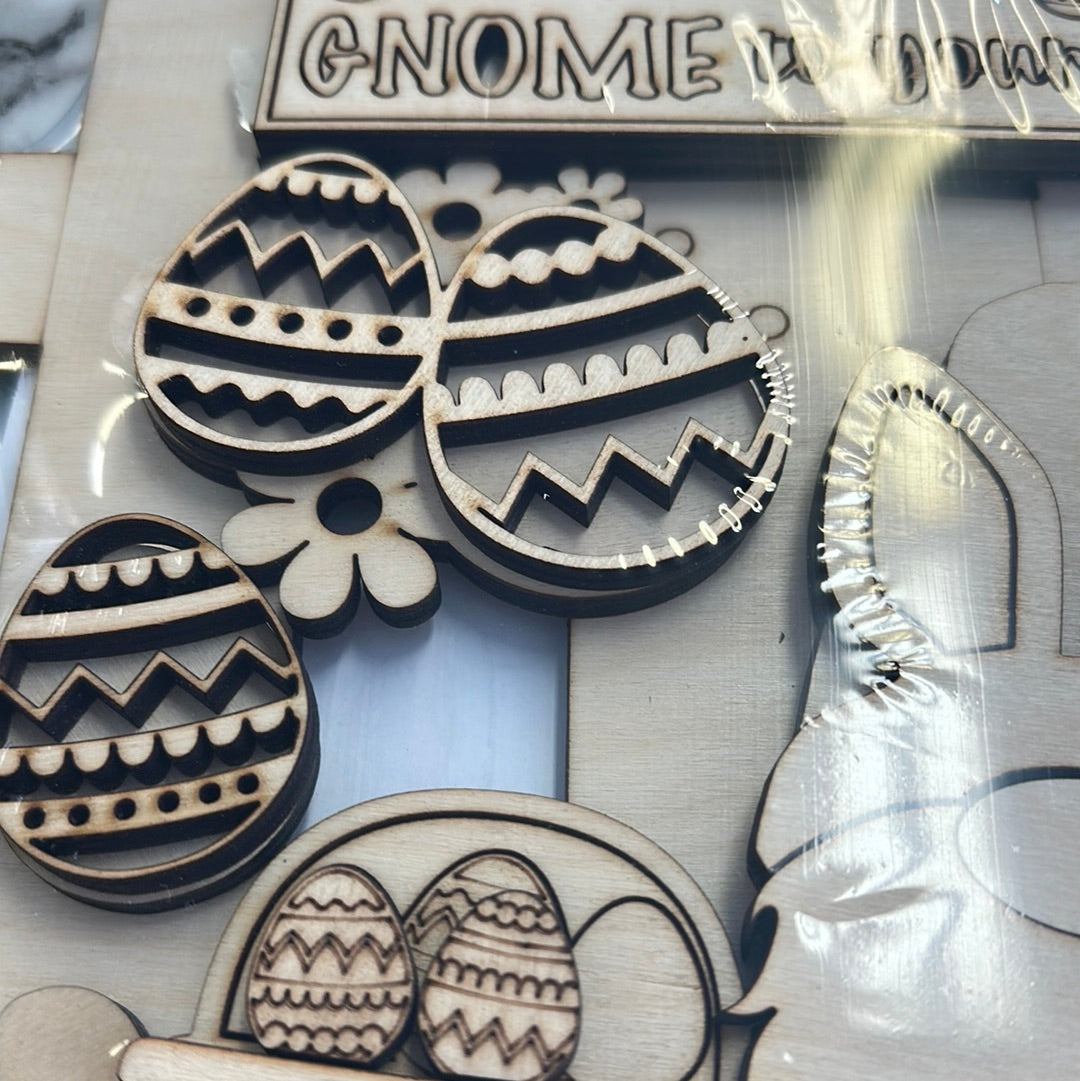 Gnome Easter Fence Interchangeable DIY