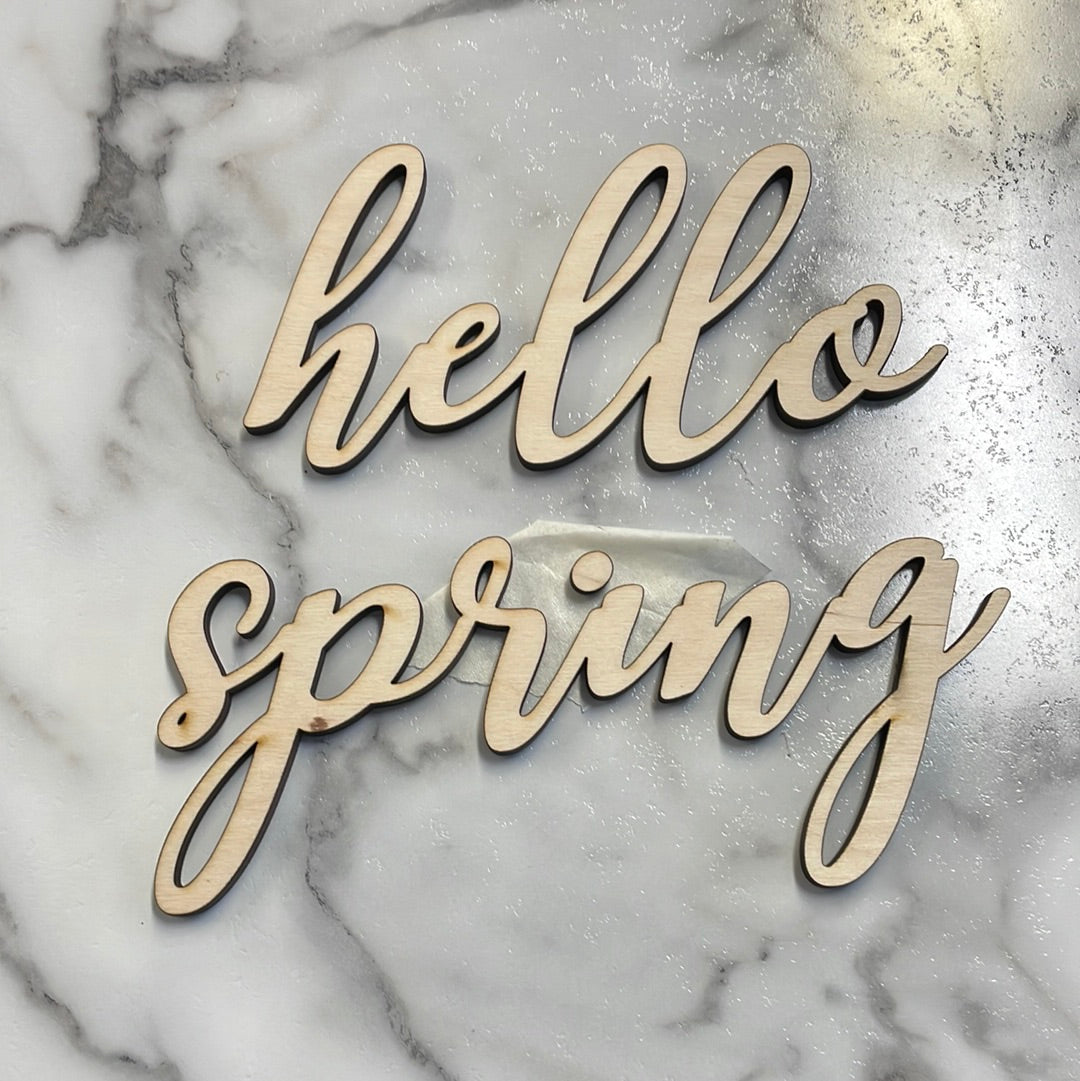 hello spring birch wood