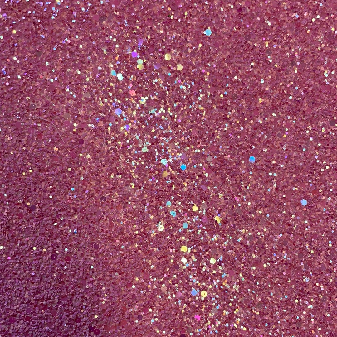 Pink Confetti Glitter Faux leather