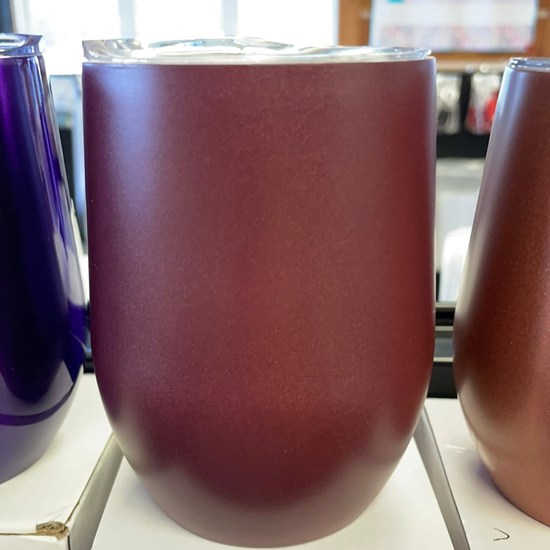 Matte Raisin Wine Tumblers