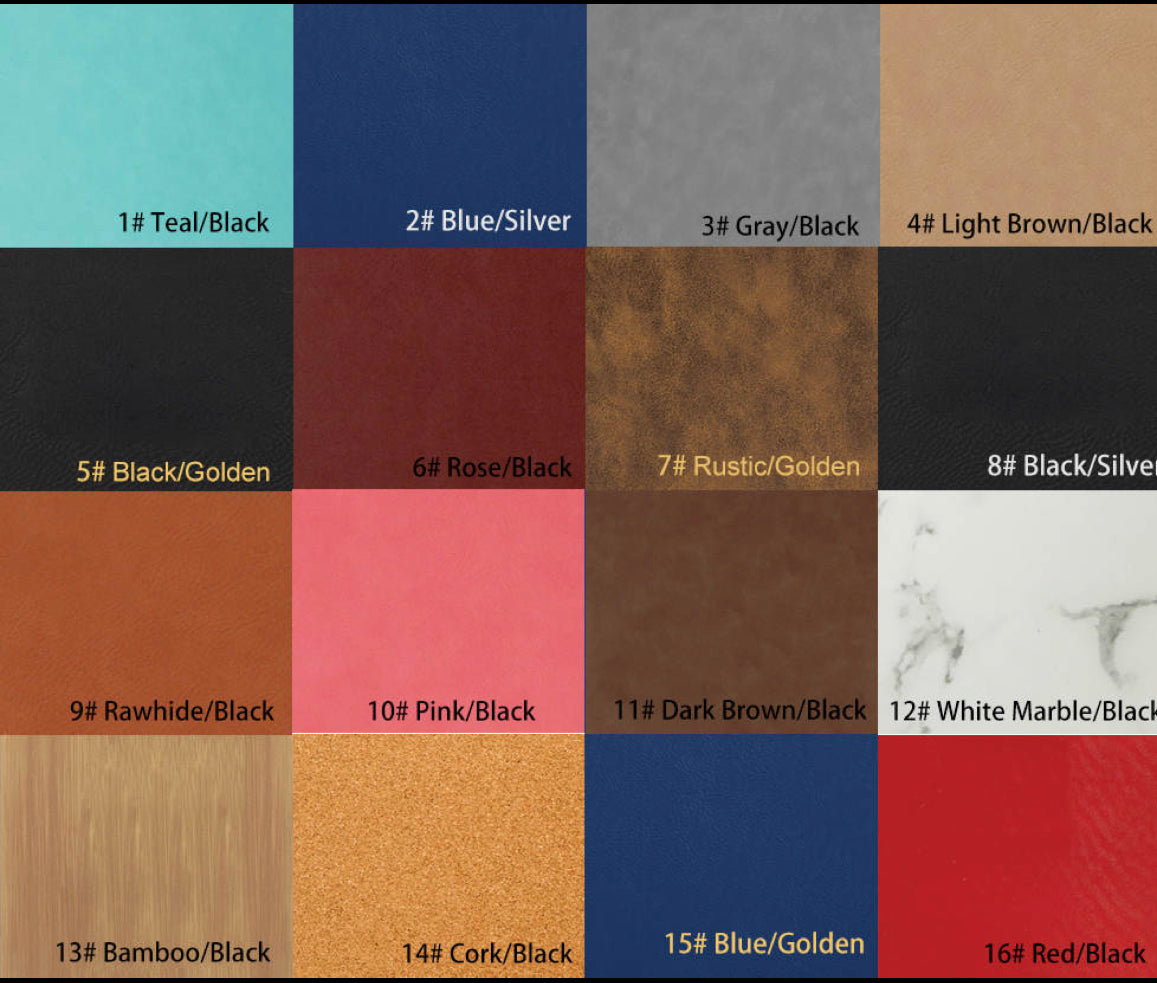 Laserable Leather Hat Patches- Large 3.5 x 2.5 inch