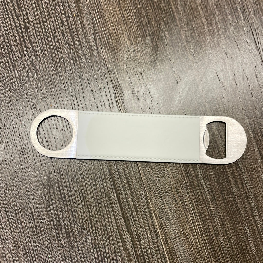 Sublimation Leather Bottle Opener - White