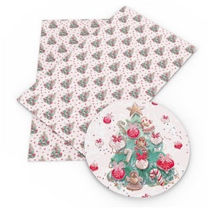 Christmas Trees Faux leather