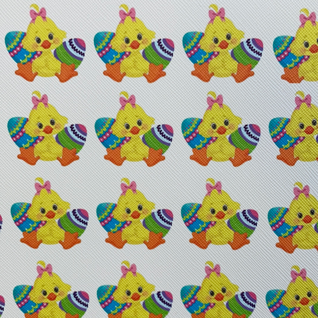 Ducks Easter Eggs Faux Leather