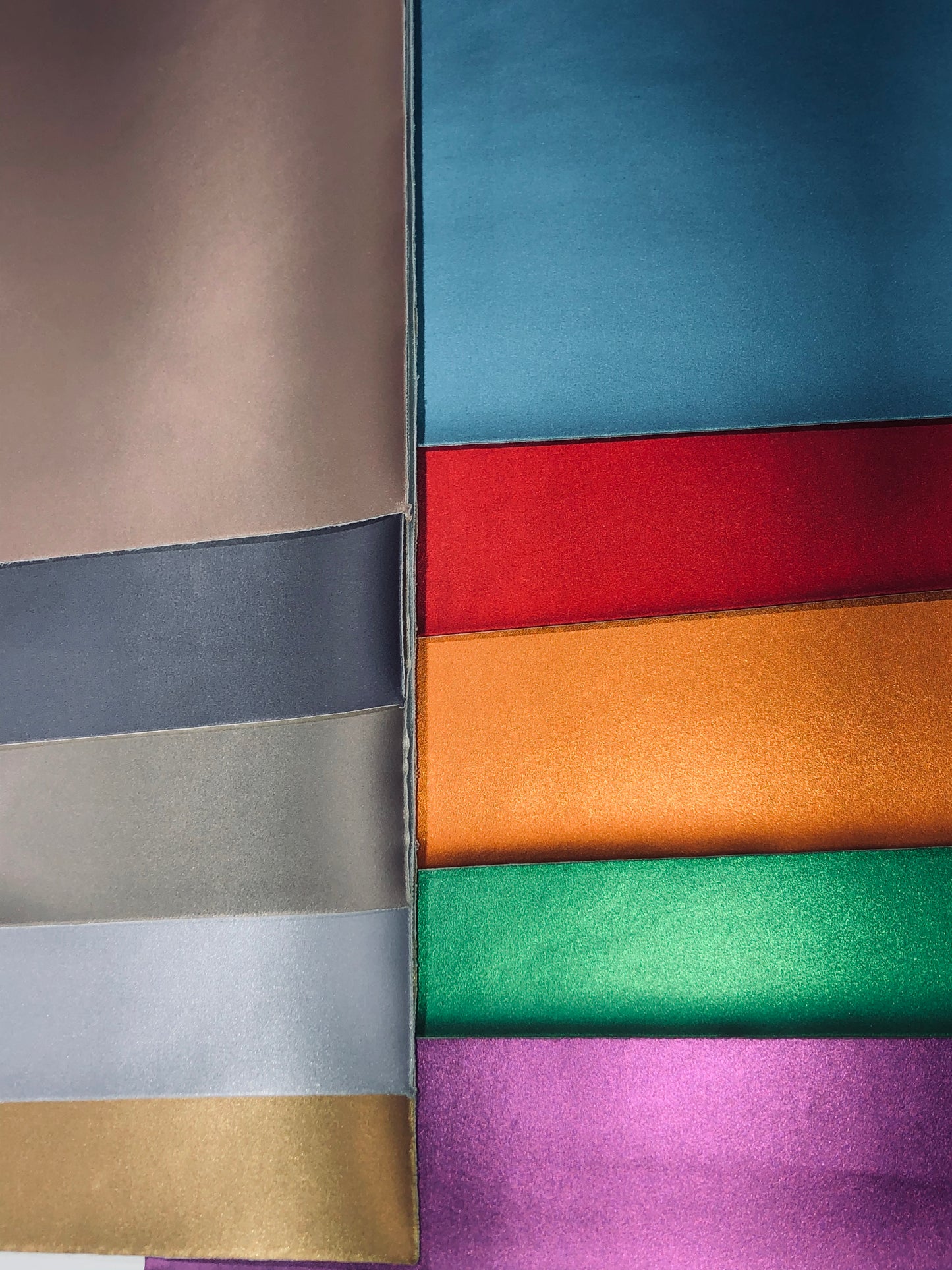 Faux Leather Metallic Look -assorted colors