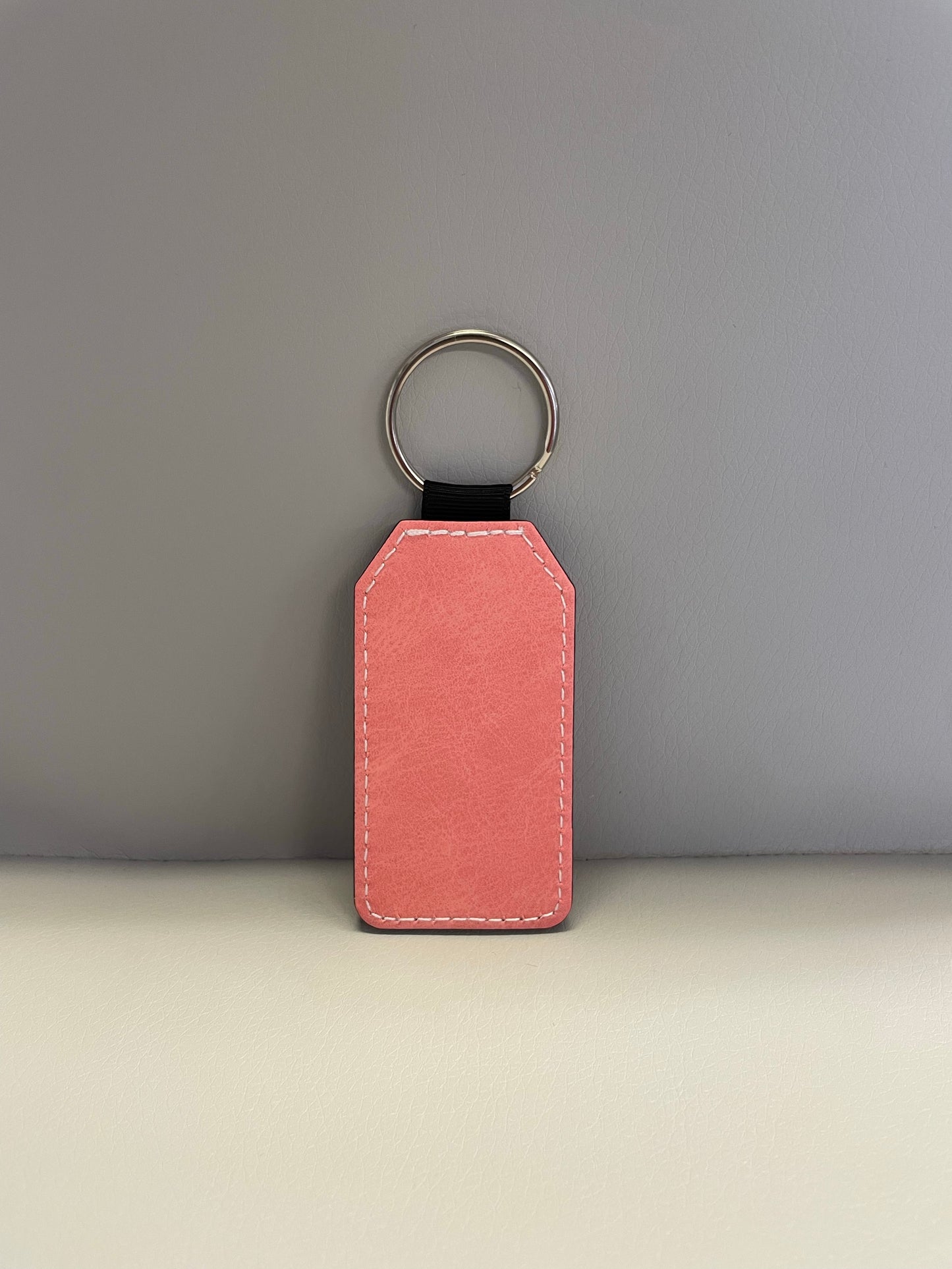 Barrel Sub PU Leather Key Ring - Pink