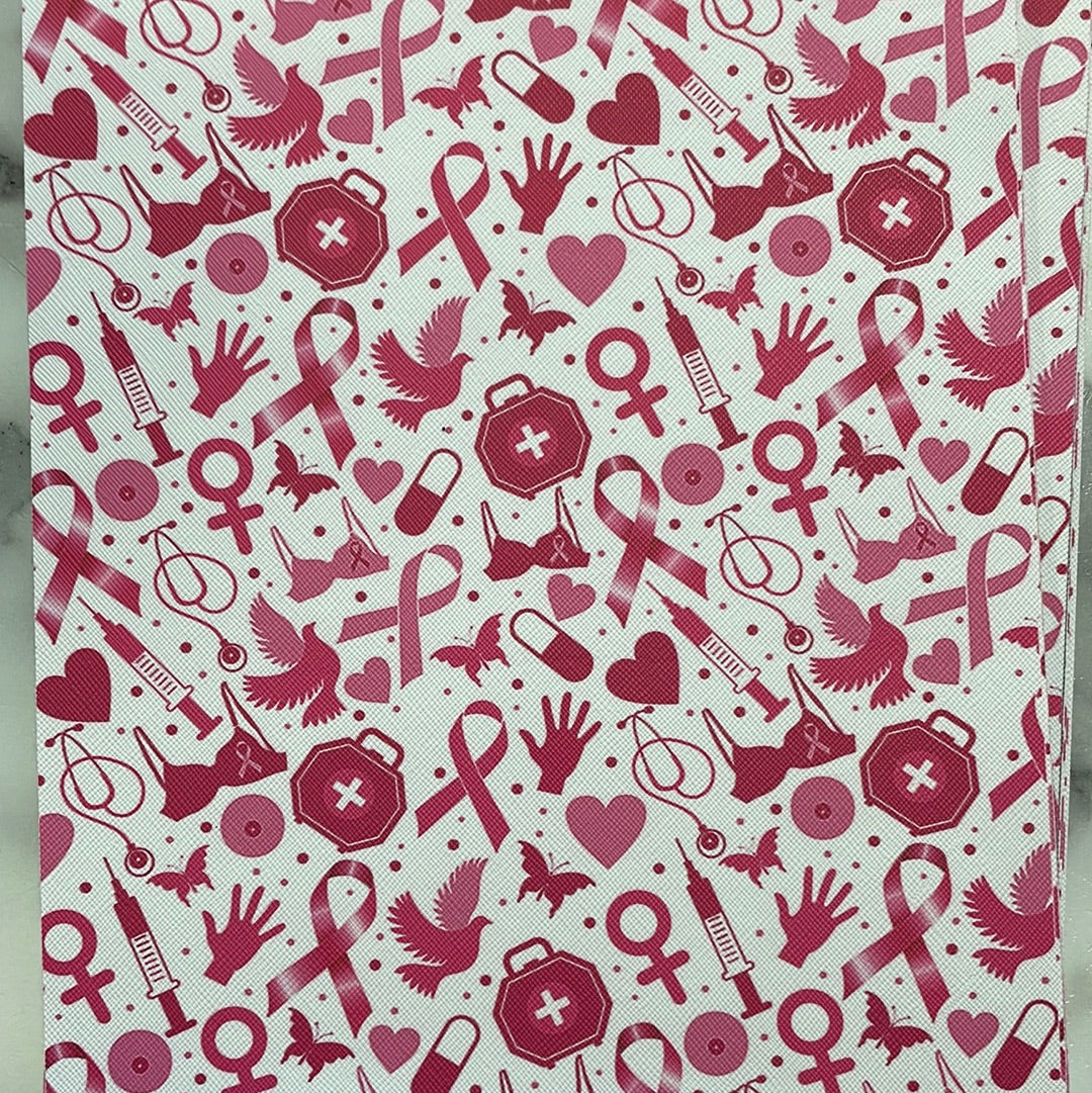 Medical Ribbon Faux leather