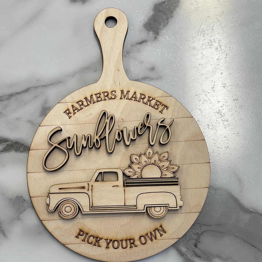 Breadboard Sign - Sunflowers