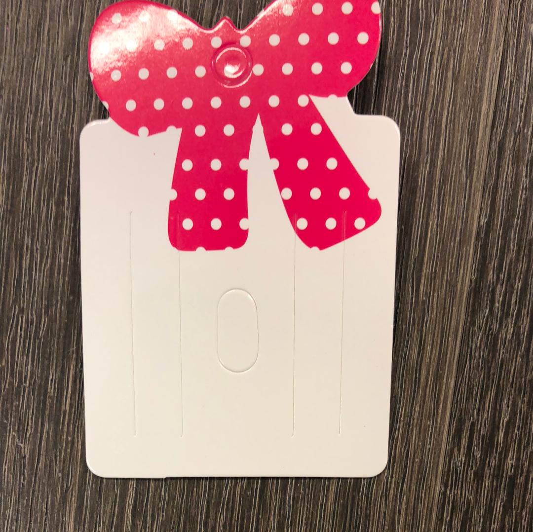 Bow / Jewellery Cards 25 pk