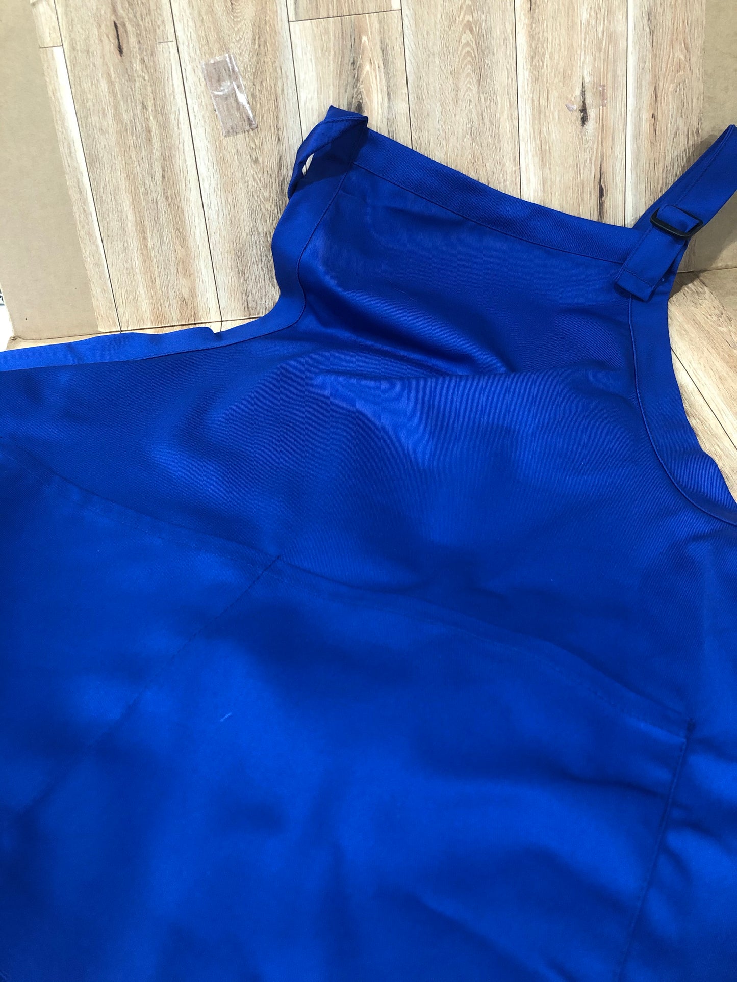 XLong Royal Blue Apron with pockets