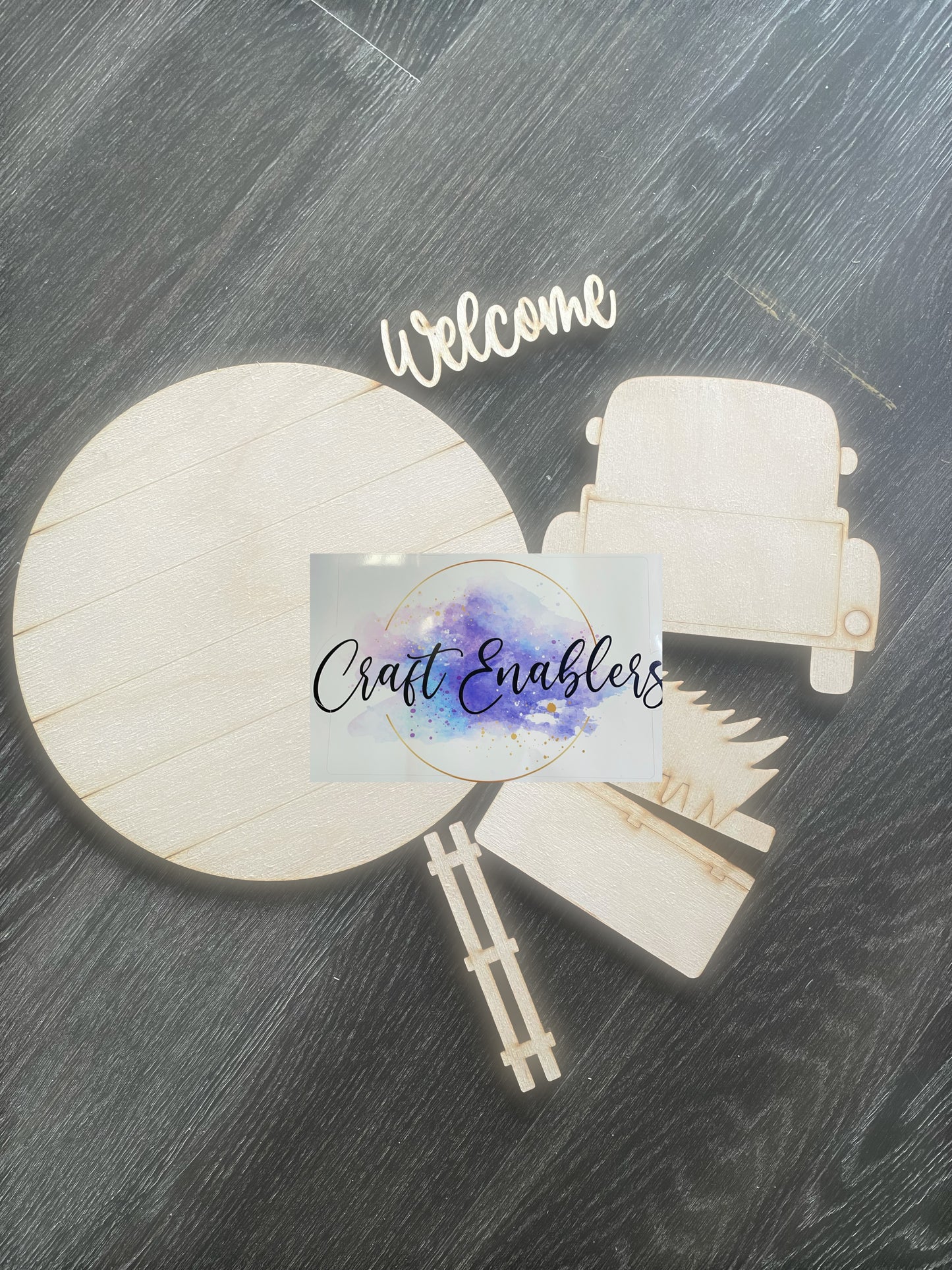 Birch Truck Welcome DIY - NO ROUND