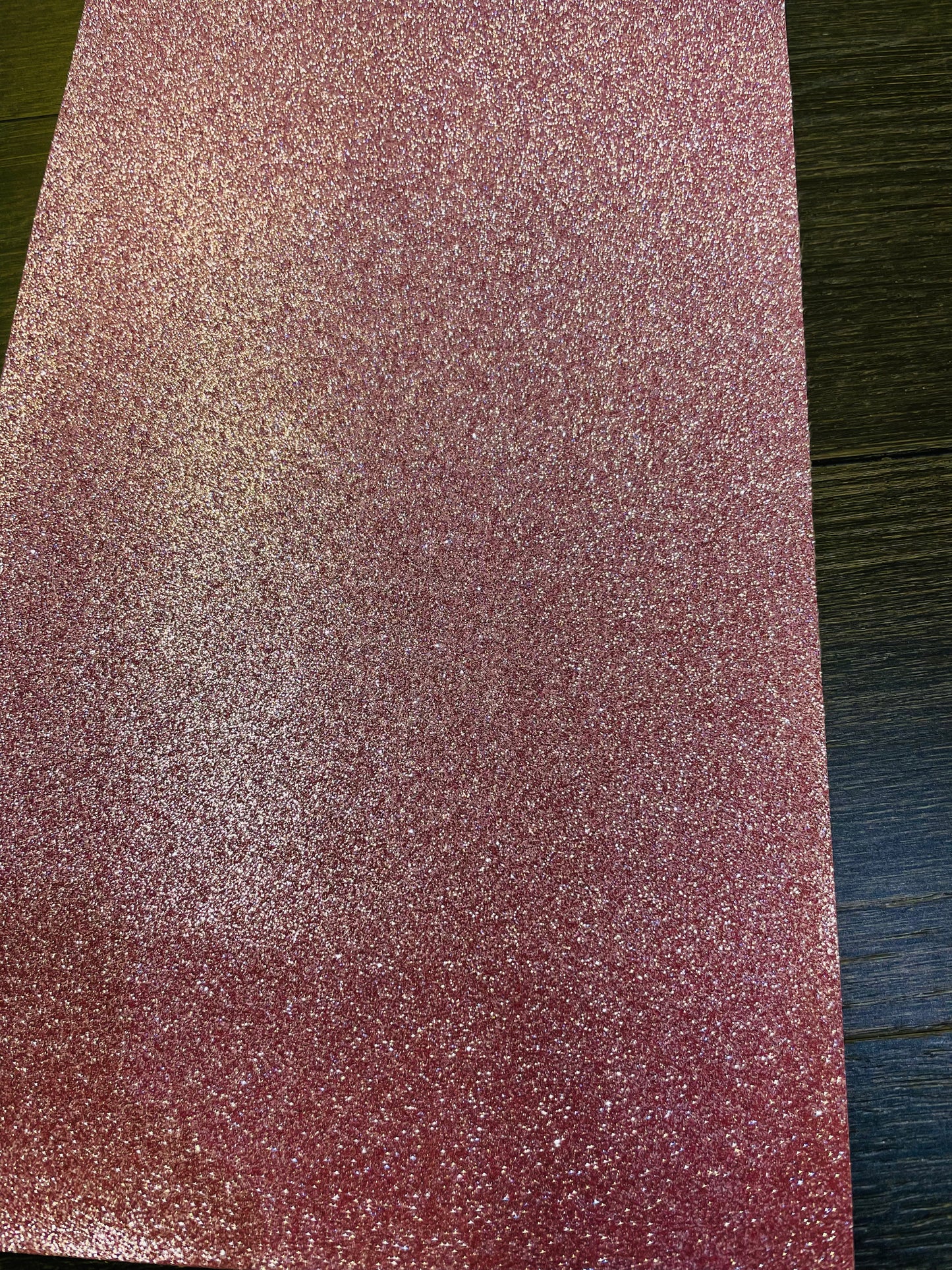 Fine PVC Glitter Faux Leather Dusty Rose