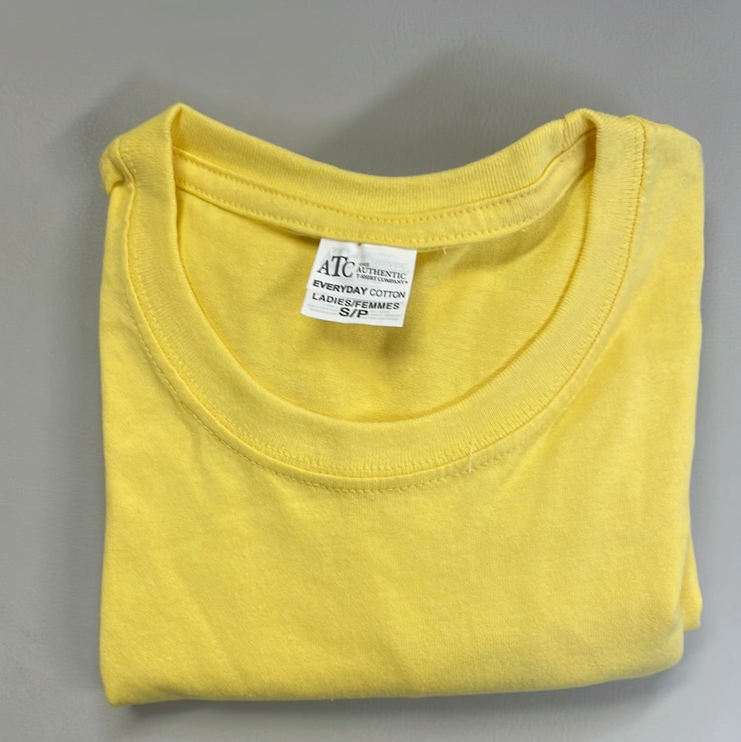 Yellow Cotton TShirt Ladies by ATC