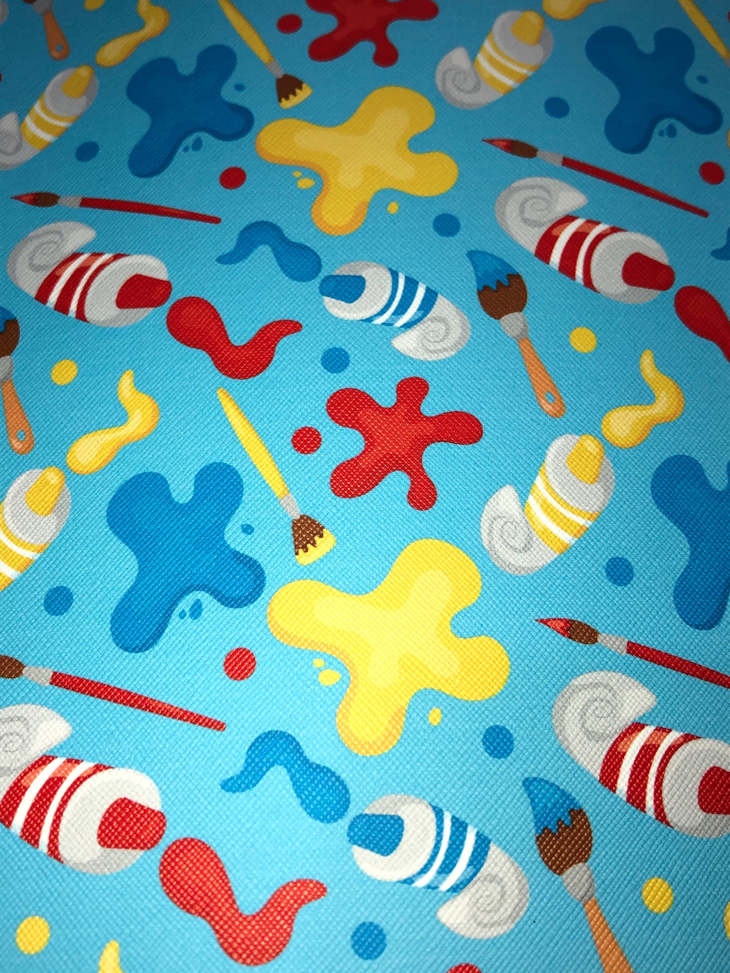 Paint Tubes and Spots Faux Leather