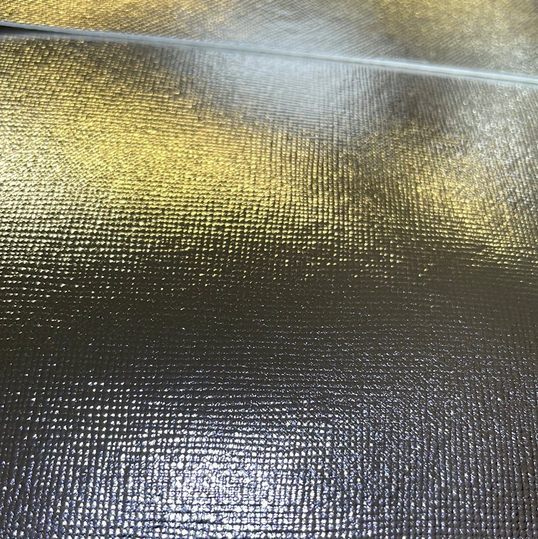 Glossy Cross Pattern Faux Leathers Silver