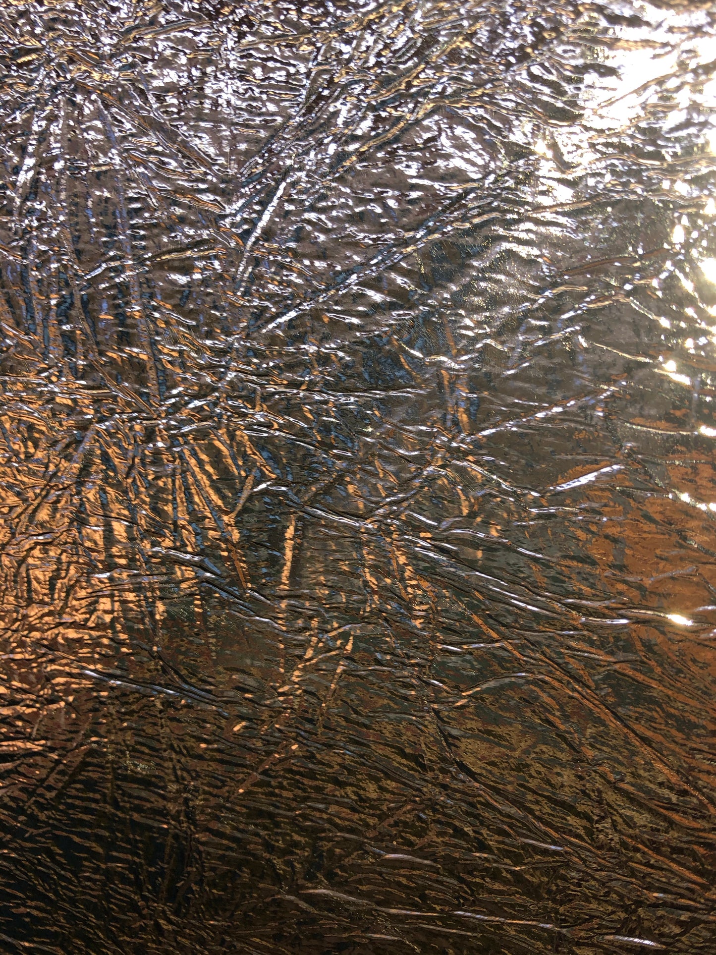 Textured Rose Gold lame look Faux Leather